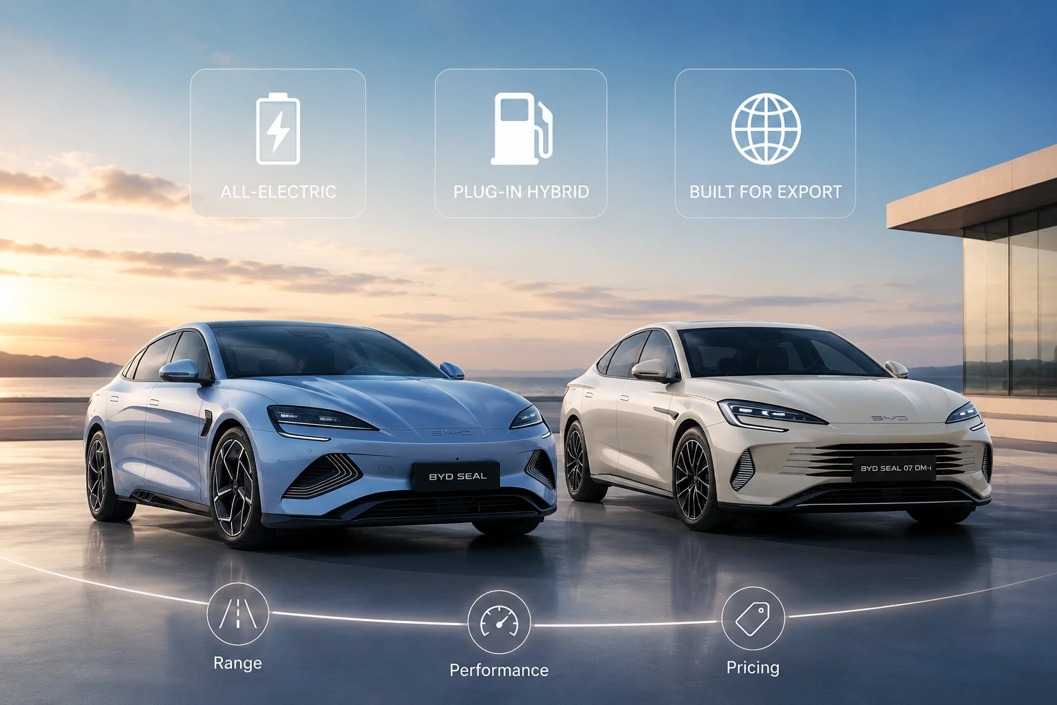 Spécifications de la berline BYD Seal : gamme, performances et prix pour les exportateurs
